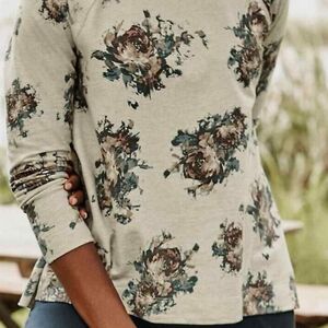  J Jill Sweater Womens Size L Top Flora